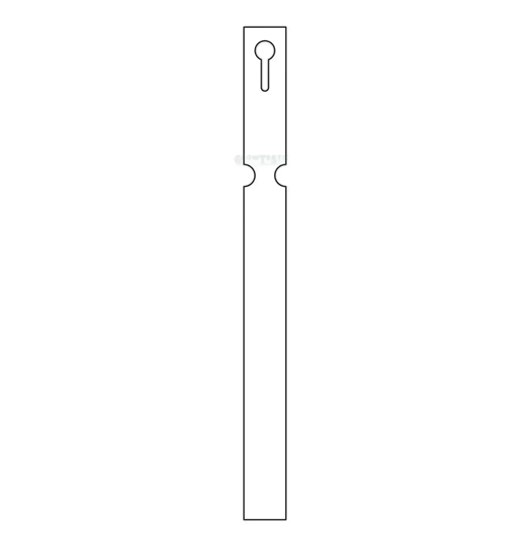 Weißes TT Schlaufetiketten von GrowTastic Sammlung, 200 x 25 mm, aus Papier mit Schlaufe für einfache Befestigung