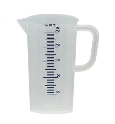 Messbecher von GrowTastic Sammlung, 100 ml bis 1 Liter, transparente Messbecher mit Messskala für präzises Abmessen