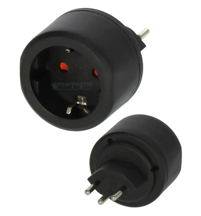 Reisestecker EU-CH von GrowTastic Sammlung, europäischer Stecker für die Schweiz, kompakt und praktisch für unterwegs