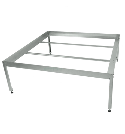 GrowTastic Garland Metall Growing Table, robust Gartentisch aus Metall mit 100x100x37 cm für Pflanzenzucht und Anbau.