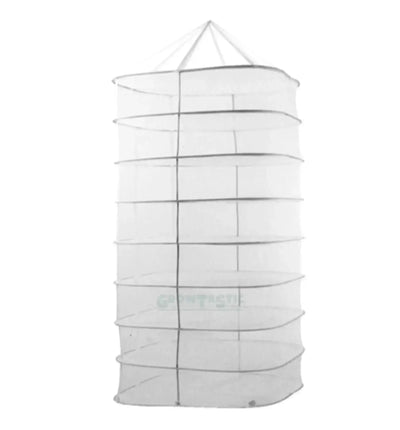 GrowTastic Trocknungsnetz 80x80 cm, eckig mit runden Ecken, 8-lagig, ideal zum Trocknen von Kräutern und Blumen.