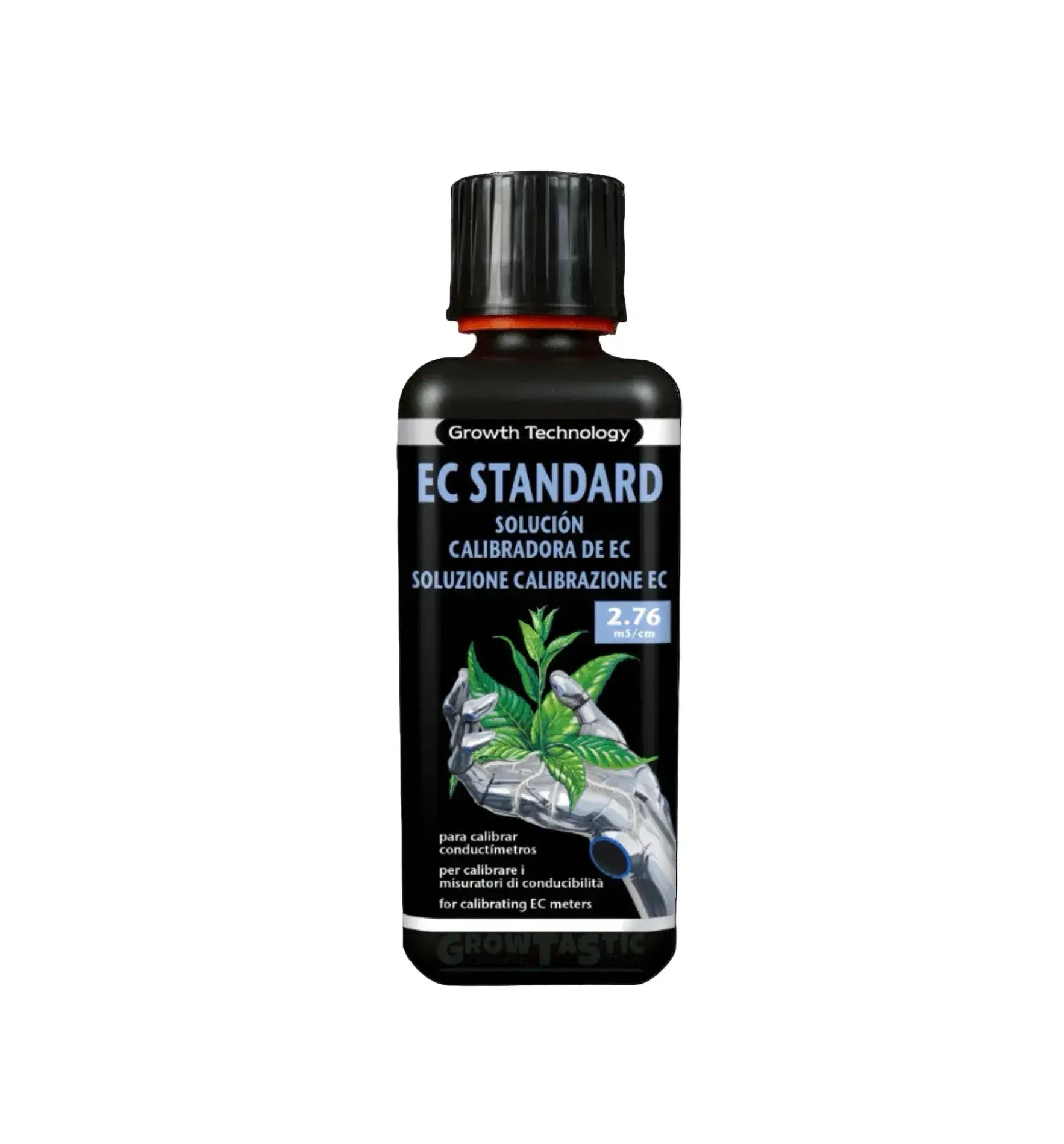 Growth Technology EC Standard Kalibrierflüssigkeit in 300 ml Flasche für präzise EC-Messung in der Nährstoffkontrolle.