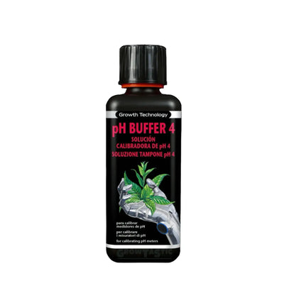 Growth Technology pH Puffer Kalibrierflüssigkeit, 300 ml, pH 4.0, für genaue pH-Messung in der Aquaristik