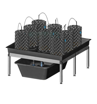 GrowSystem Airpot Bewässerungssystem von GrowTOOL mit 0,6 x 0,57 x 0,30 m für 4 Pflanzen, vielseitiges Growsystem, flexible Bewässerung