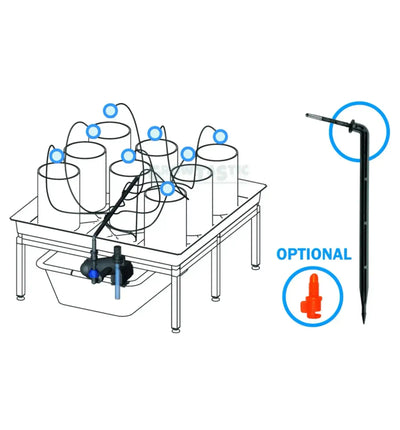 GrowTOOL Bewässerungssystem mit Automatik-Extension-Set, flexible Wasserverteilung für Garten und Pflanzen, einfache Installation