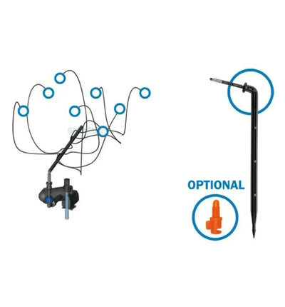 GrowTOOL Bewässerungssystem mit automatische Bewässerungserweiterung, flexible Schläuche und Anschlussstücke für Pflanzenbewässerung
