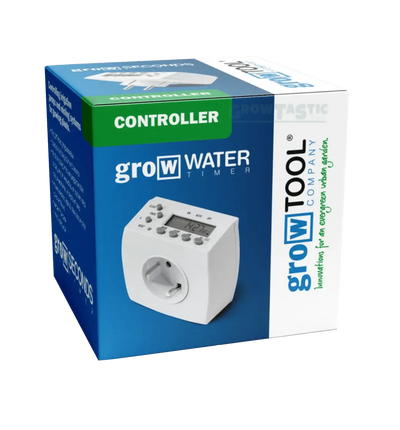 GrowWATER Steuerung von GrowTOOL, digitale Timer für Bewässerungssteuerung in Garten und Indoor-Anlagen.