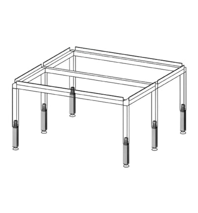 GrowRACK GrowTOOL Tisch, 25 cm hoch, 54 x 54 cm, robust und vielseitig für Pflanzenzucht oder Arbeitsflächen