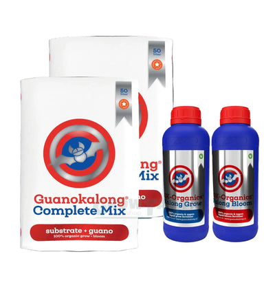 GuanoKalong Dünger Set mit Erde, organischer Pflanzen- und Gartendünger für gesunde Pflanzen und üppiges Wachstum
