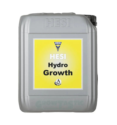 Hesi Hydro Wuchs Dünger in 1-Liter-Flasche, ideal für Pflanzenwachstum, mit Hesi Markenlogo und Produktbeschreibung.