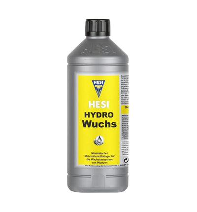 Hesi Hydro Wuchs Dünger in 1-Liter-Flasche, ideal für das Wachstum von Pflanzen, mit natürlicher Hesi-Formel.