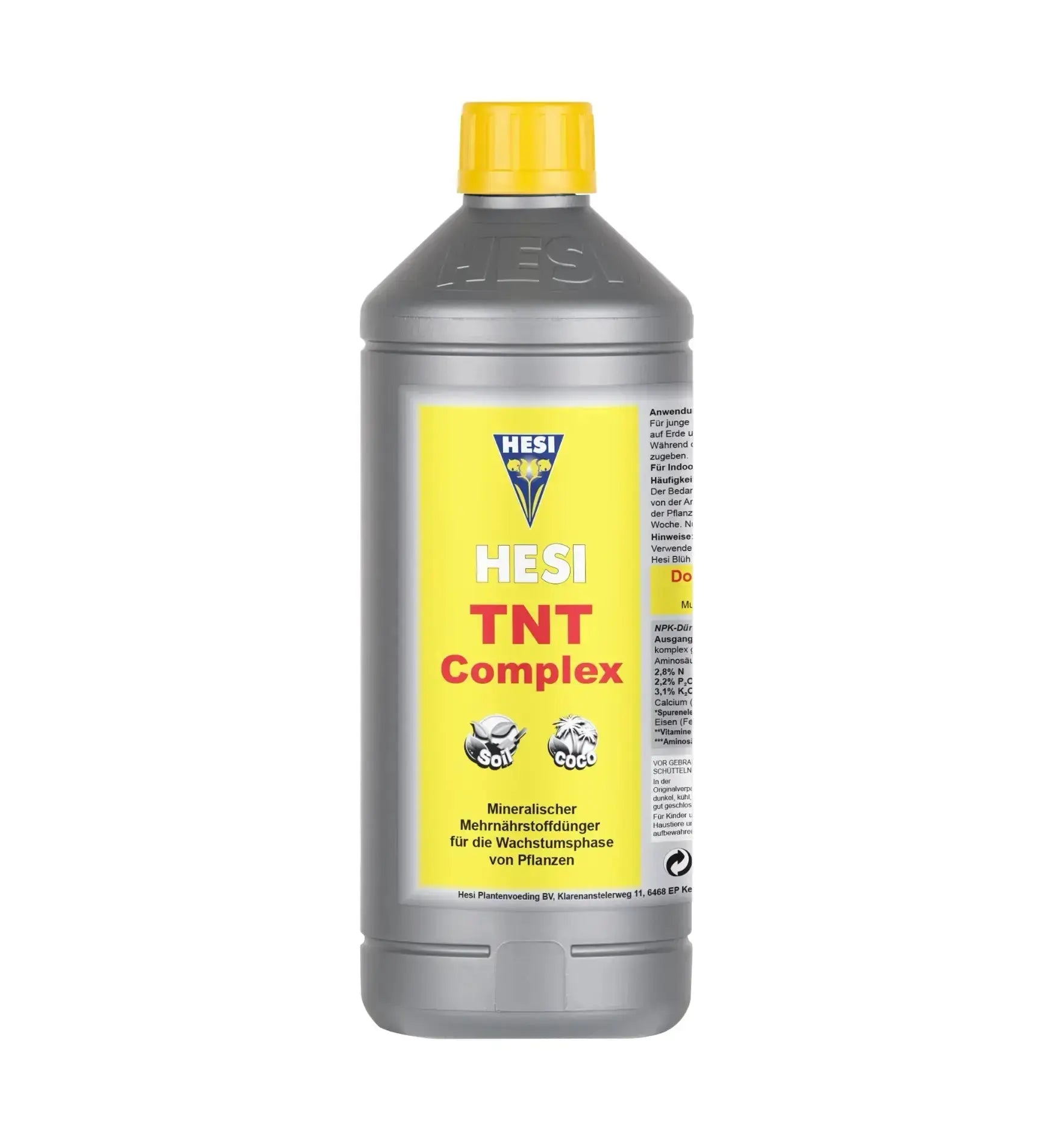 Hesi TNT Complex Dünger in 1-Liter-Flasche, flüssiger Pflanzendünger für gesunde Pflanzen, von Hesi
