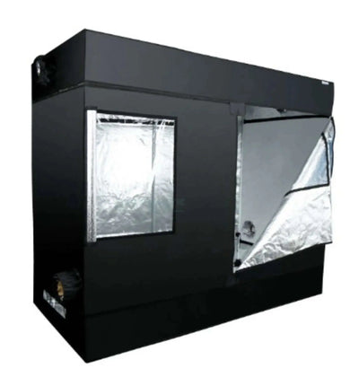 Homebox Homelab Growbox, kompakte Anzuchtbox mit Belüftung und Sichtfenster, ideal für Indoor-Gartenprojekte.