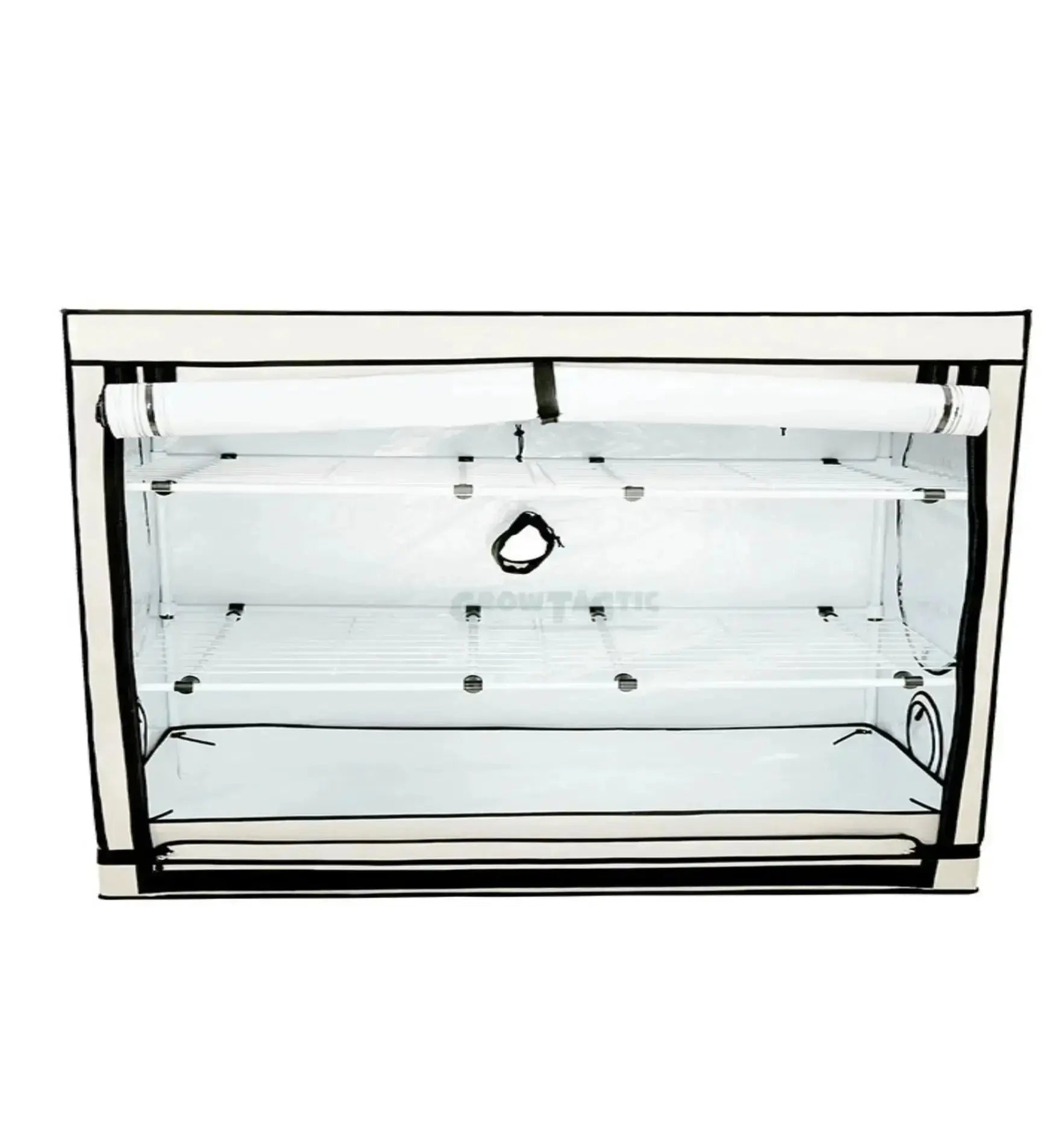 Homebox Vista Growbox in mittlerer Dreiecksform, ideale Pflanzenzuchtbox für Indoor-Gartenprojekte, mit robustem Design.