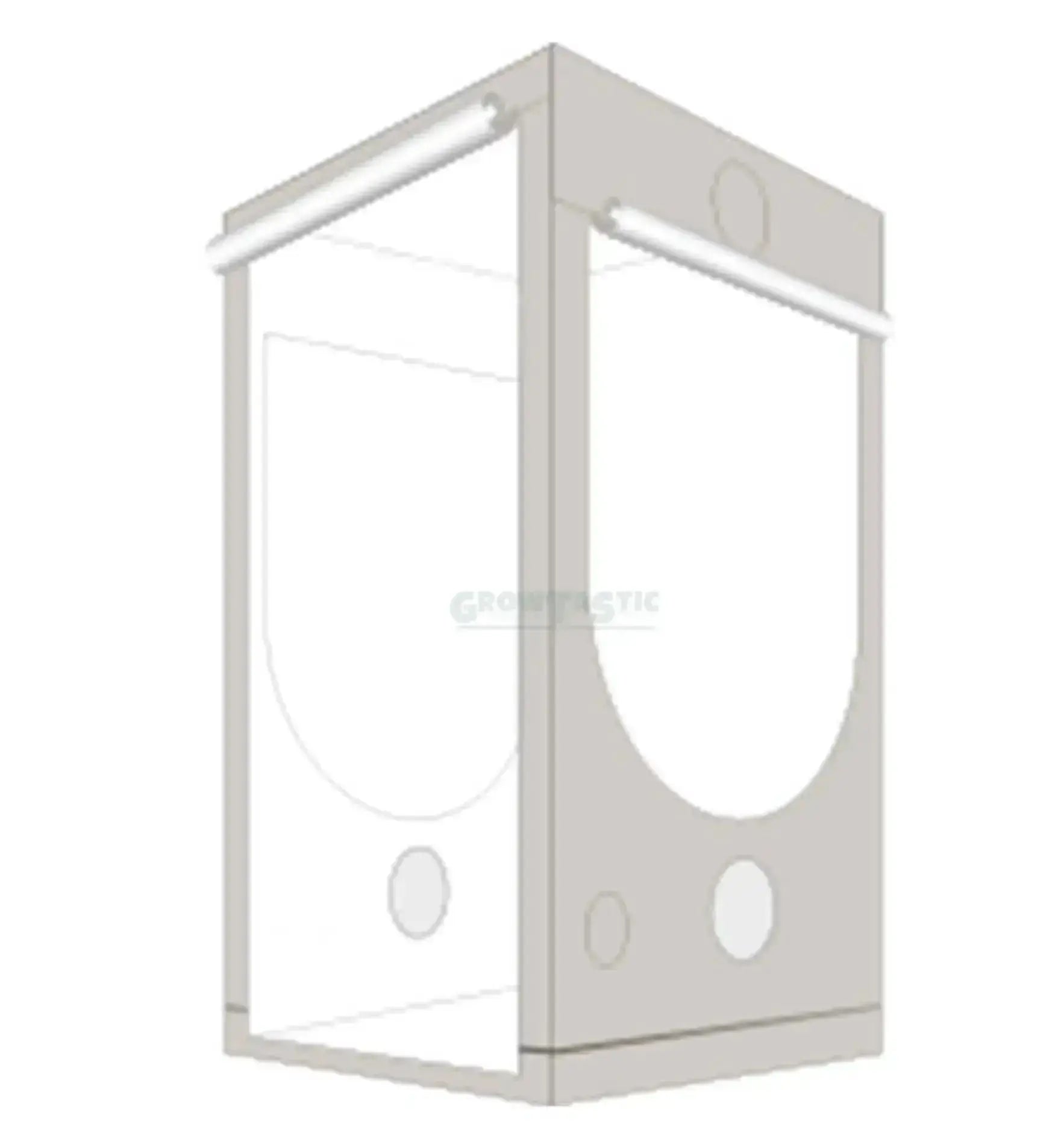 Homebox® Q+ Growbox, quadratisch mit extra Höhe, stabile Kunststoffwände und Belüftungsöffnungen für optimalen Pflanzenanbau