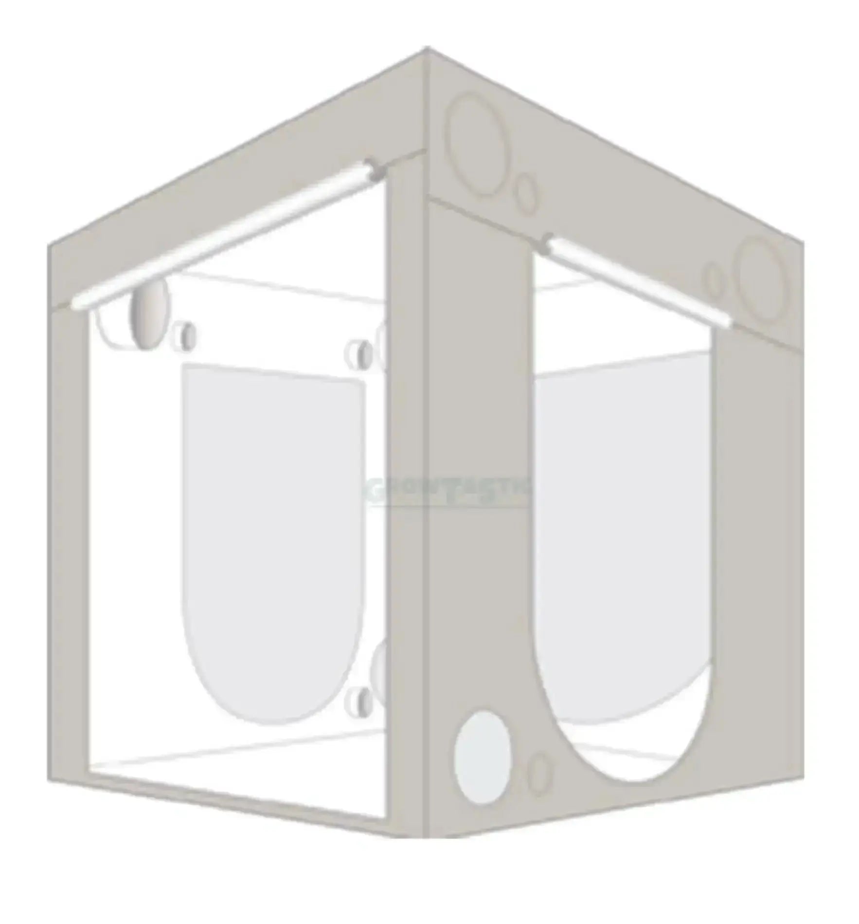 Homebox® Q+ Growbox, quadratisch mit extra Höhe, langlebiges Zelt für Pflanzenzucht, stabile Rahmen, klare Oberfläche