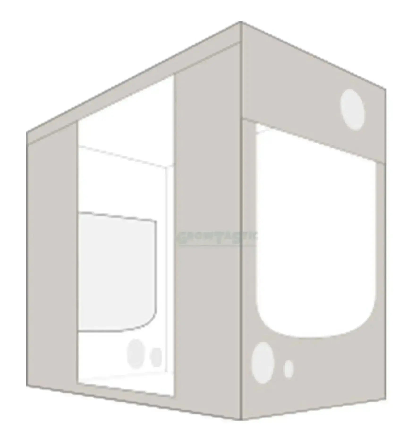 Rechteckige HOMEbox® R+ Growbox mit extra Höhe, stabiler Aufbau und ideal für Indoor-Gartenprojekte, von Homebox