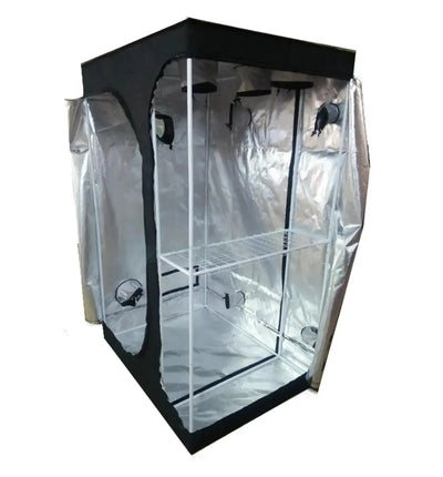 Hortiline Growbox Darkroom Lodge, hochwertige Growbox für Pflanzenzucht, mit Belüftungsöffnungen und stabilem Rahmen.