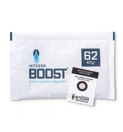 Integra Boost 2-Weg Feuchtigkeitsregler für Aufbewahrung, 62 %, in Verpackung mit einem Stück, ideal für Feuchtigkeitskontrolle