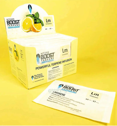 Integra Boost Aufbewahrungsbehälter mit 67g Limonen-Terpene Essentials, luftdicht und ideal für Frische und Lagerung