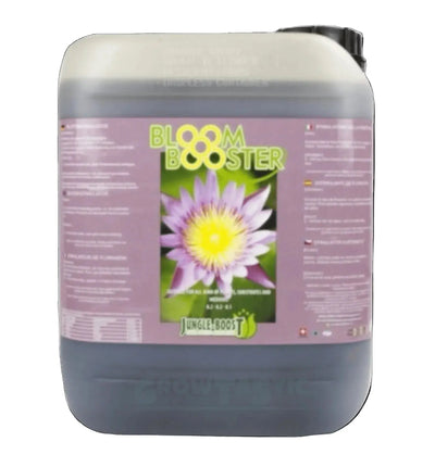 Jungle Boost Bloom Booster Dünger in 500 ml Flasche, flüssiger Pflanzen-Dünger für üppiges Blühen, auf der Flasche sichtbar
