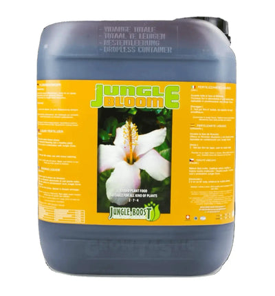 Jungle Boost Jungle Bloom Düngerflasche, 500 ml, natürliche Pflanzennahrung für gesundes Wachstum, auf der Flasche sichtbar