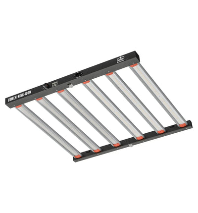 Lumen-King LED Pflanzenleuchte Eco-Line 400W, weiße Gehäuse mit LED-Lichtstreifen, ideal für Wachstum und Pflanzenbeleuchtung