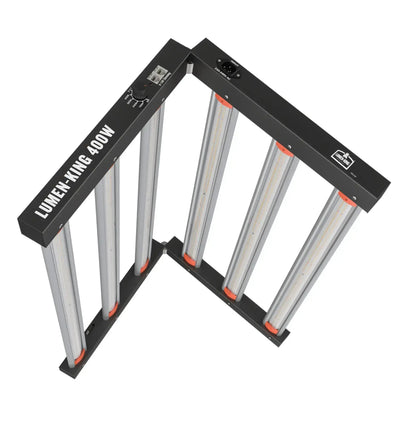 Lumen-King LED Pflanzenleuchte Eco-Line 400W, hell erleuchteter Leuchtkörper für Pflanzenwachstum, in schwarz mit Kabel.