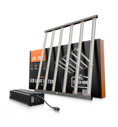 LUMEN KING LED Pflanzenleuchte Eco-Line 720 Watt, ideal für Pflanzenwachstum, in einem modernen Design.