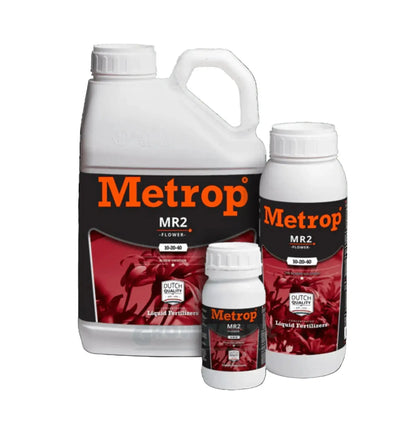Metrop MR 2 Dünger in 250 ml Flasche, geeignet für Pflanzenpflege, mit grüner Verpackung und Produktbezeichnung sichtbar.