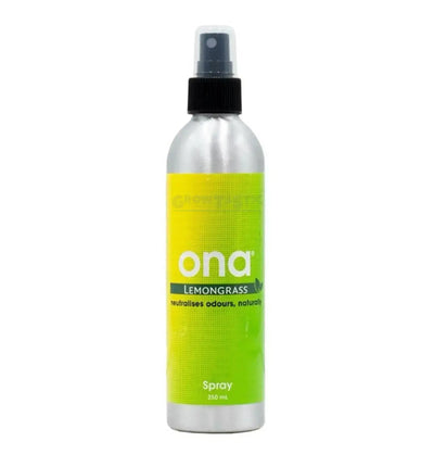 Ona Lemongrass Geruchsneutralisationsspray in 250 ml Flasche, natürlicher Duft gegen unangenehme Gerüche, Ona Markenprodukt