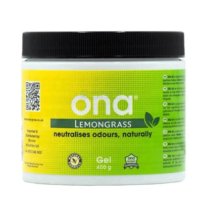 Ona Lemongrass Geruchsneutralisationsspray in 250 ml Flasche, natürliches Lemongras-Duft, entfernt unangenehme Gerüche.