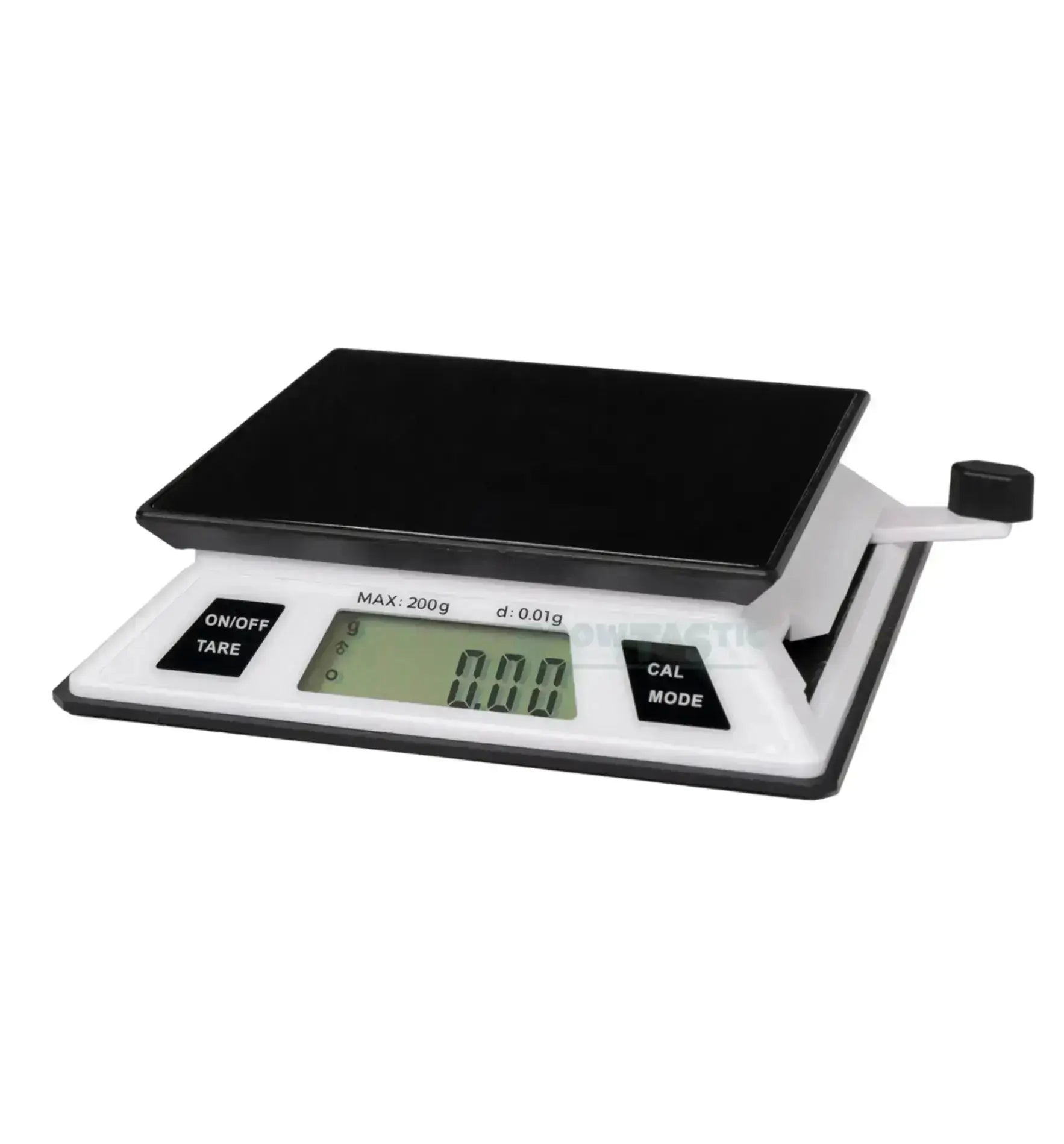 Weiße OnBalance ECO 200 Waage mit 200 g Kapazität und 0,01 g Genauigkeit, digitales Küchen- und Präzisionsinstrument