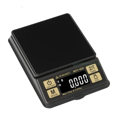 OnBalance MTT 100 Mini Tischwaage mit 100 g Kapazität und 0,005 g Genauigkeit, kompakte digitale Waage für Präzisionsmessungen