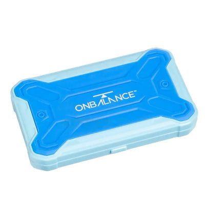 OnBalance Predator Pocketwaage, digitale Küchenwaage mit 100g Kapazität und 0,01g Genauigkeit, blau, kompakt und tragbar.
