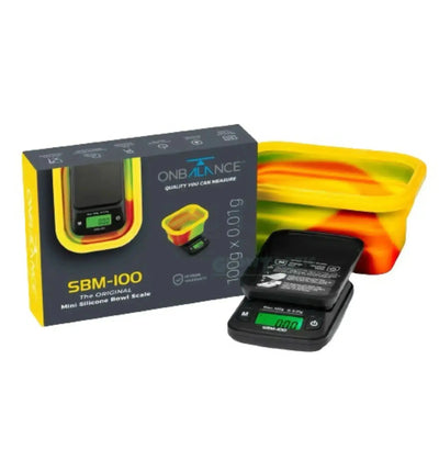 OnBalance Waage SBM 100 Rasta mit bunten Rasta-Design, digitale Küchenwaage für präzises Wiegen in der Küche