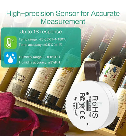 ORIA Wireless Thermometer Hygrometer Mini Wireless Humidity Temperature Sensor 4