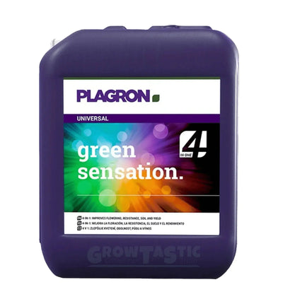 Grüner Plagron Green Sensation Dünger Flasche, 100 ml, biologischer Pflanzenstärkungsmittel für gesundes Wachstum