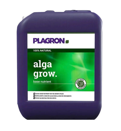 Flüssiger Dünger Plagron Alga Grow in 500 ml Flasche, ideal für Pflanzenwachstum, mit grüner Verpackung und aufgedrucktem Logo.