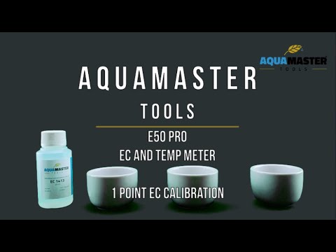 Load video: Aquamaster Tools EC Temp meter E50 Pro Video Kalibration