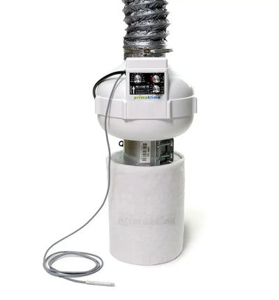 Prima Klima Abluftventilator mit Temperaturregelung, 100 mm, 280 m³/h, für effiziente Belüftung in Innenräumen