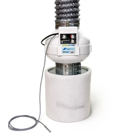 Prima Klima Abluftventilator mit Temperatur Control, 100 mm, 280 m³/h, für effiziente Lüftungssysteme