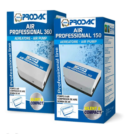 Prodac Air Professional Luftpumpe mit 150 Litern pro Stunde, 3 Watt, kompakt und leicht, ideal für Luftaufblasungen