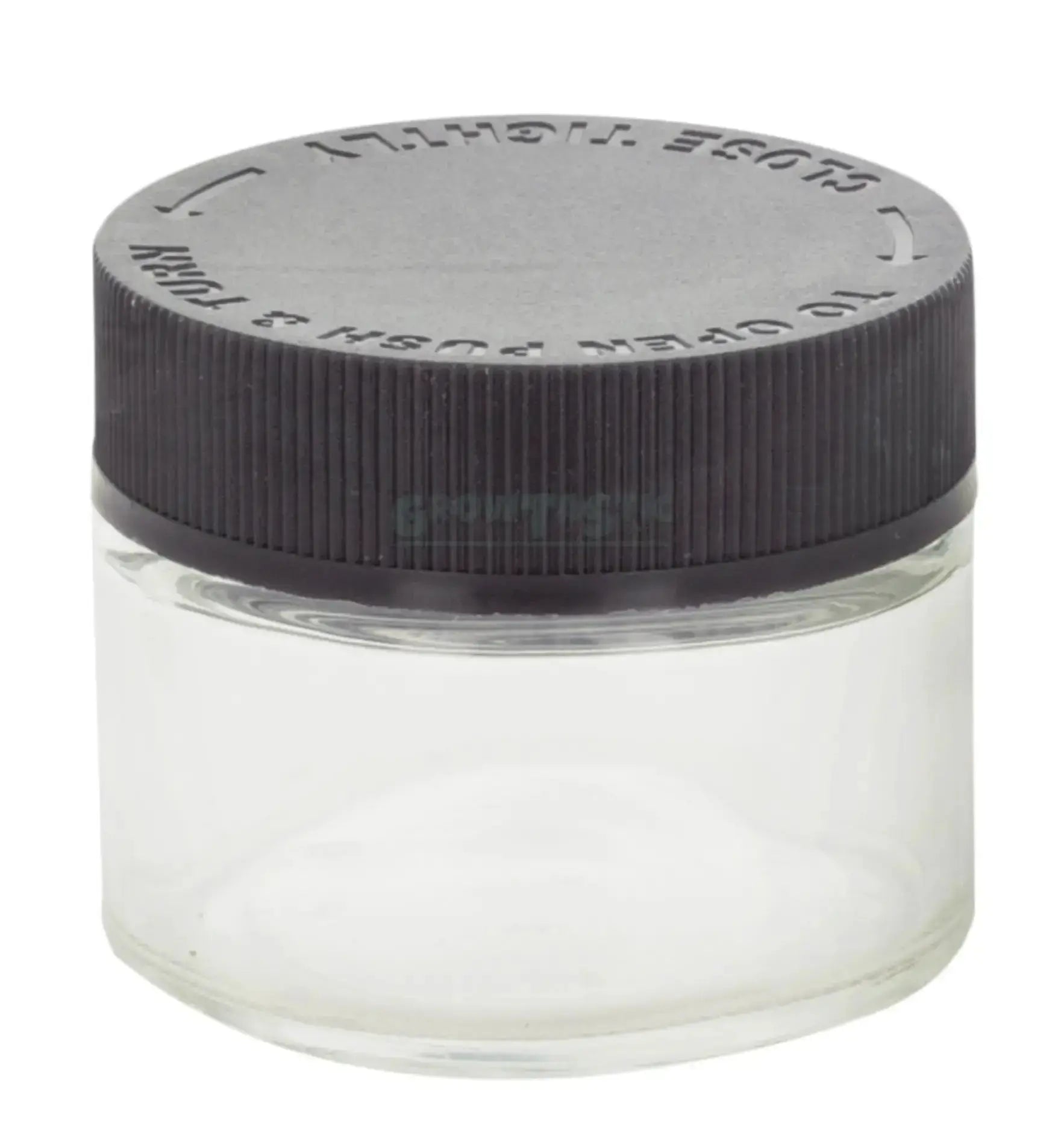 Qnubu Glass Jar Aufbewahrungsbehälter aus Glas, transparent mit schwarzem Schraubverschluss, ideal für Lebensmittelaufbewahrung.