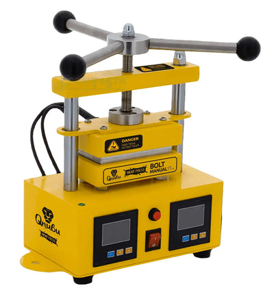 Qnubu Extraktionspresse mit 1-Tonnen-Druck, manuell, Platte 12x6cm, robuste Pressmaschine für Extraktionsarbeiten
