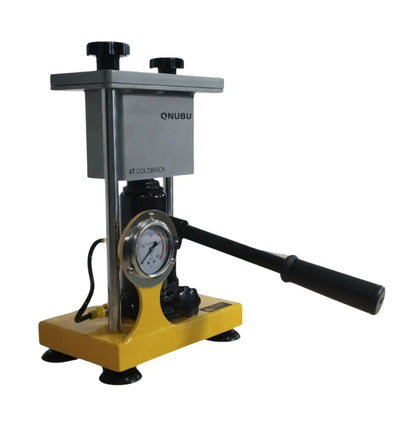 Qnubu Cold Brick 4 Töne Extraktionspresse mit Manometer, Mold 6x12, aus robustem Material für präzise Extraktionen