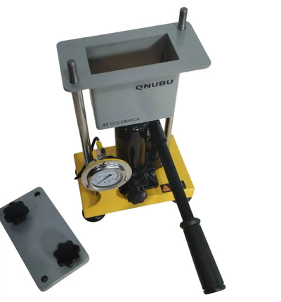 Qnubu Cold Brick 4 Töne Extraktionspresse mit Manometer, Mold 6x12, kompakte Hydraulikpresse für Extraktionen