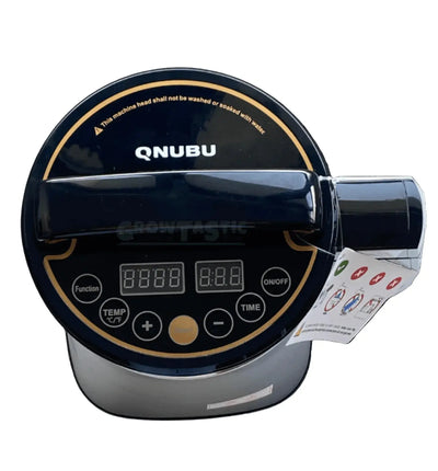 Qnubu Kräuterkocher mit Decarboxylator, Infuser und Mixer für die effiziente Zubereitung von Kräutern und Extrakten.