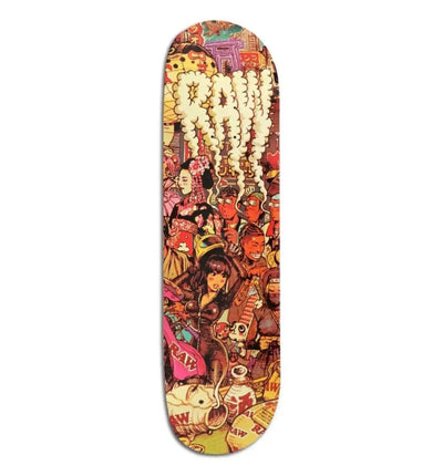 RAW Street Skateboard Japan & Classic 8.5 Zoll, langlebiges Skateboard mit robustem Deck und hochwertigen Achsen für Street-Skating.