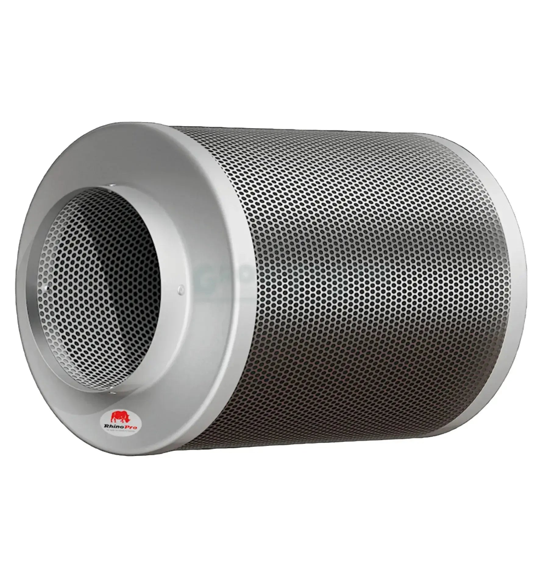 Rhino Pro Aktivkohlefilter mit 100 mm Durchmesser und 2,55 m Länge, Filter für Luftreinigung, zeigt den Aktivkohlefilter in der Verpackung
